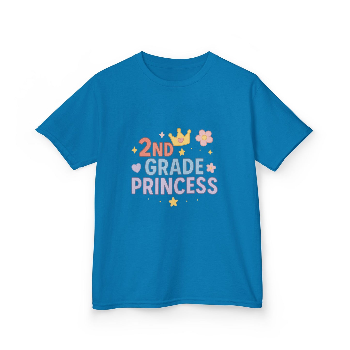 Kids 2nd Grade Princess Tee - Cute Cotton Kids T-Shirt, Birthday Gift, Back to School, Princess Lover Gift, Funny Kids T-Shirt