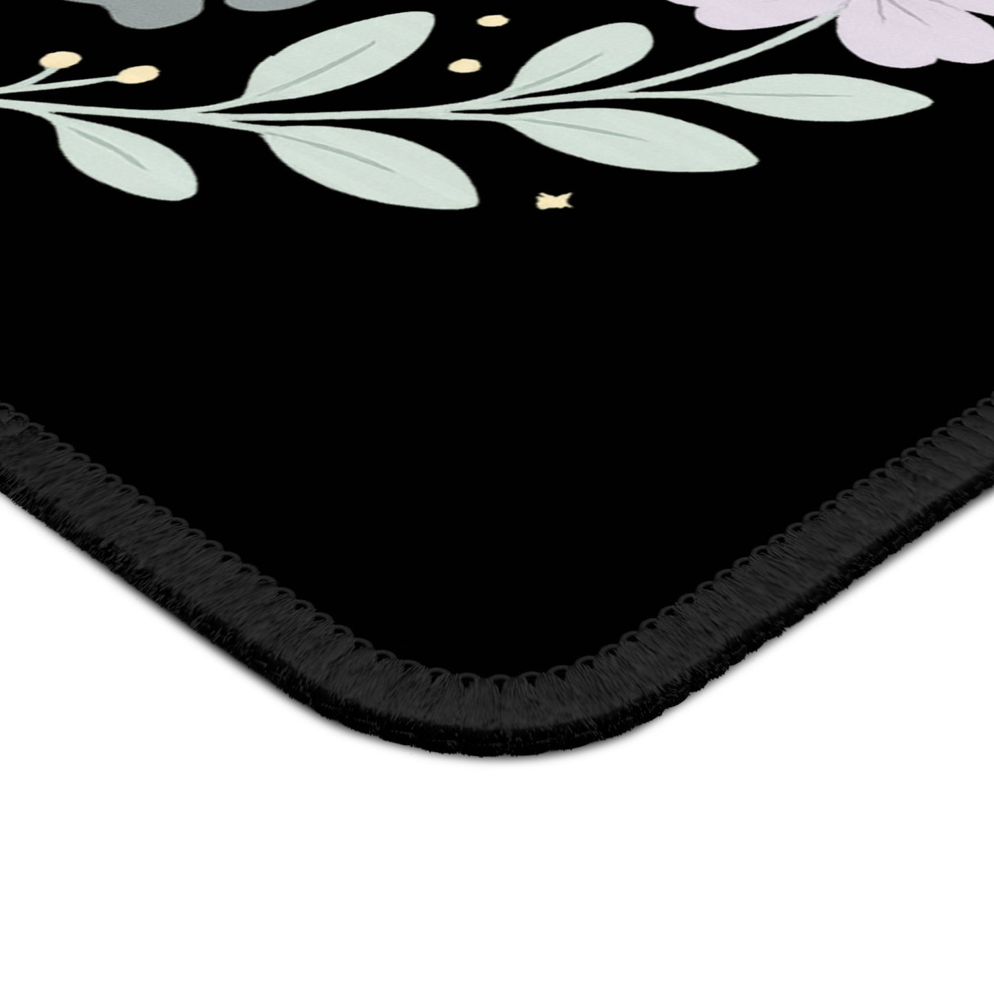 Dog Mom Gaming Mouse Pad | Pet Lover Gift, Floral Design, Office Decor, Gamers, Dog Person Accessories