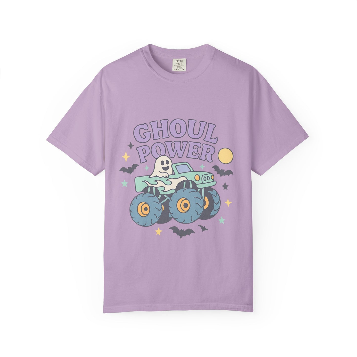 Ghoul Power Monster Truck Comfort Colors T-Shirt | Spooky Halloween Tee | Unisex Gift for Ghost Lovers, Halloween Celebration, Alternative Fashion