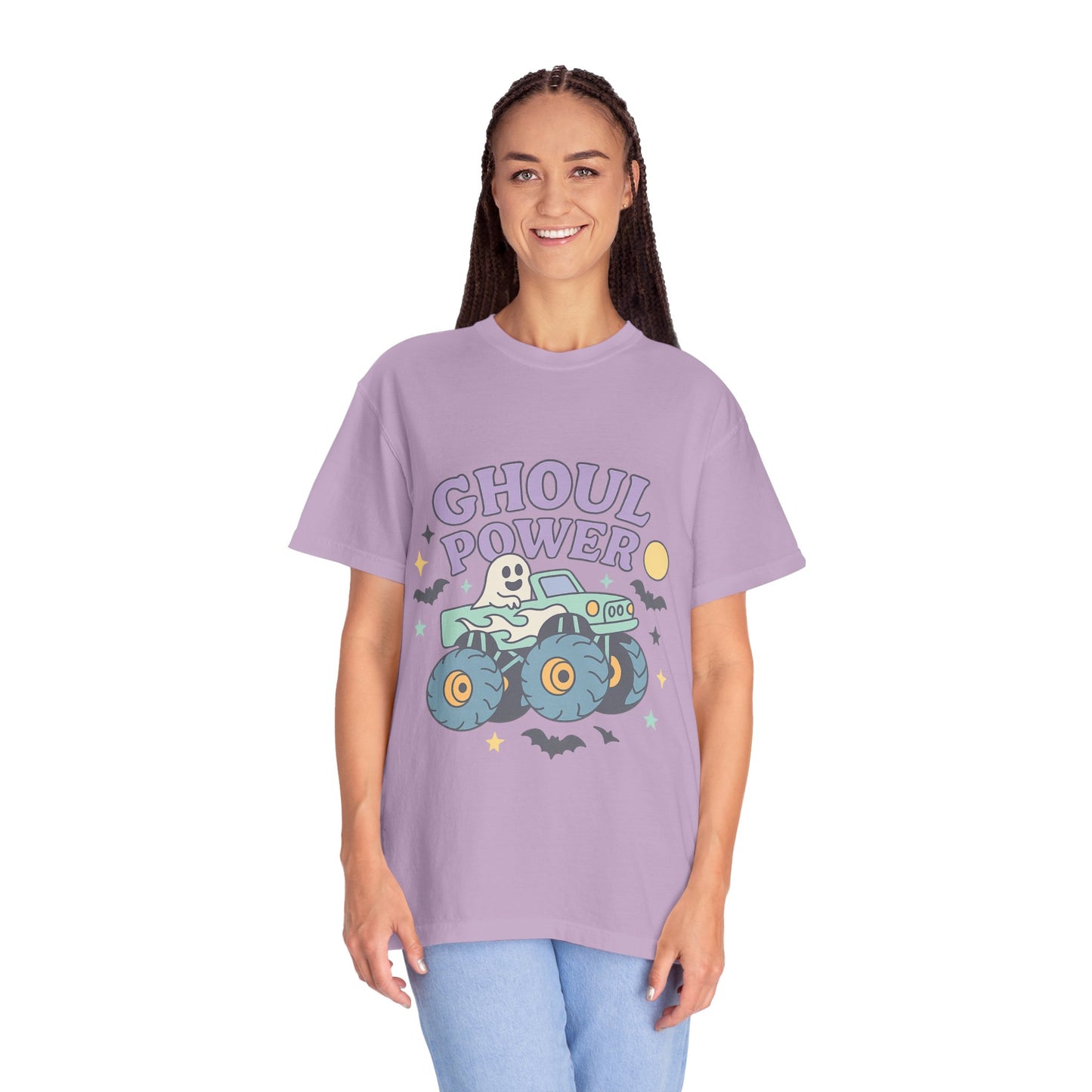 Ghoul Power Monster Truck Comfort Colors T-Shirt | Spooky Halloween Tee | Unisex Gift for Ghost Lovers, Halloween Celebration, Alternative Fashion