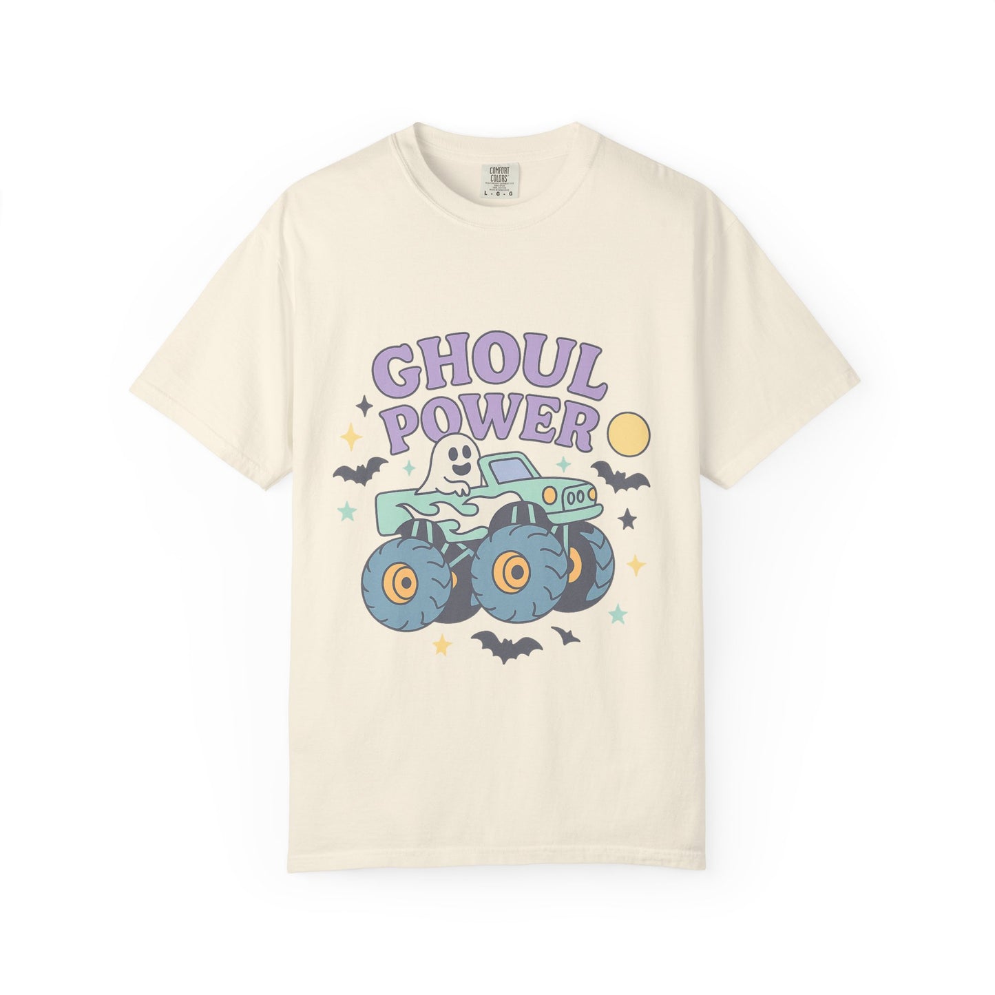 Ghoul Power Monster Truck Comfort Colors T-Shirt | Spooky Halloween Tee | Unisex Gift for Ghost Lovers, Halloween Celebration, Alternative Fashion