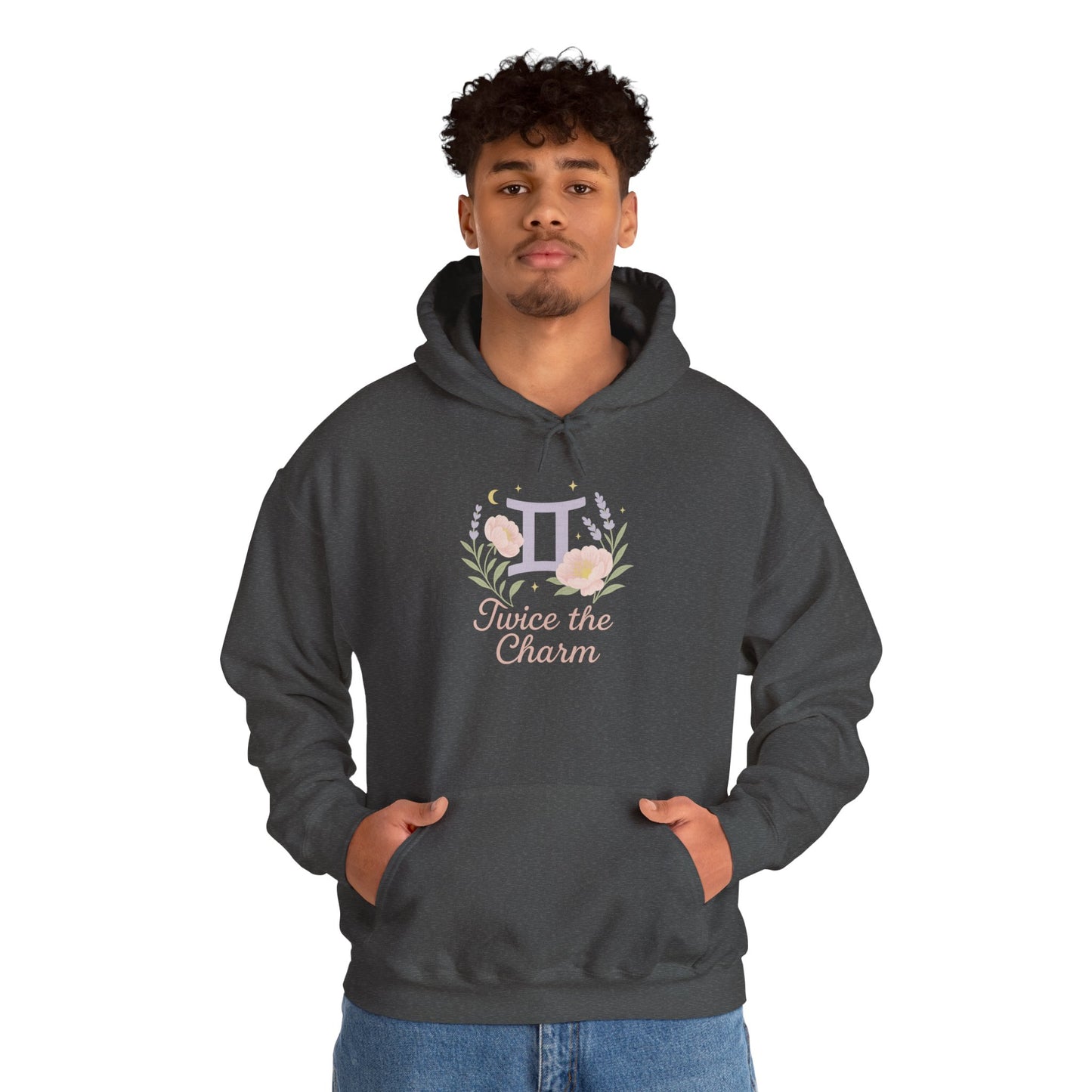 Gemini Zodiac Unisex Hoodie - Geminis Have Twice the Charm, Zodiac Sweatshirt, Astrology Gift, Horoscope Clothing, Star Sign Apparel, Zodiac