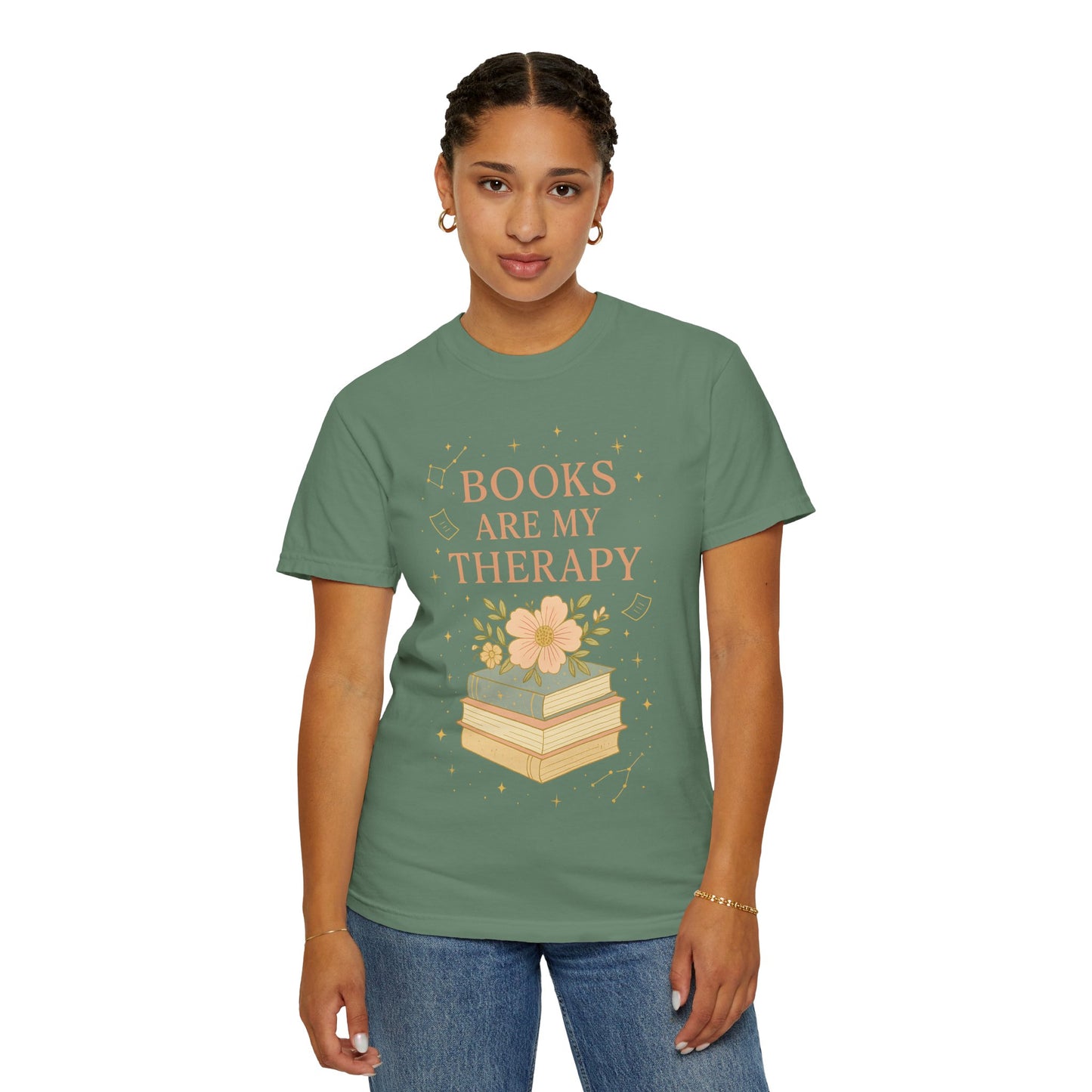 Book Lover's Therapy T-shirt | Unisex Gift for Readers, Cozy Casual Wear, Bookish Apparel, Reading Enthusiast Gift, Literary T-shirt