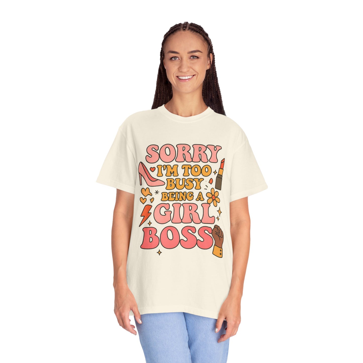 Empowering Girl Boss Comfort Colors T-Shirt, Unisex Motivational Tee, Cute Gift for Her, Boss Babe Apparel, Women's Empowerment Shirt