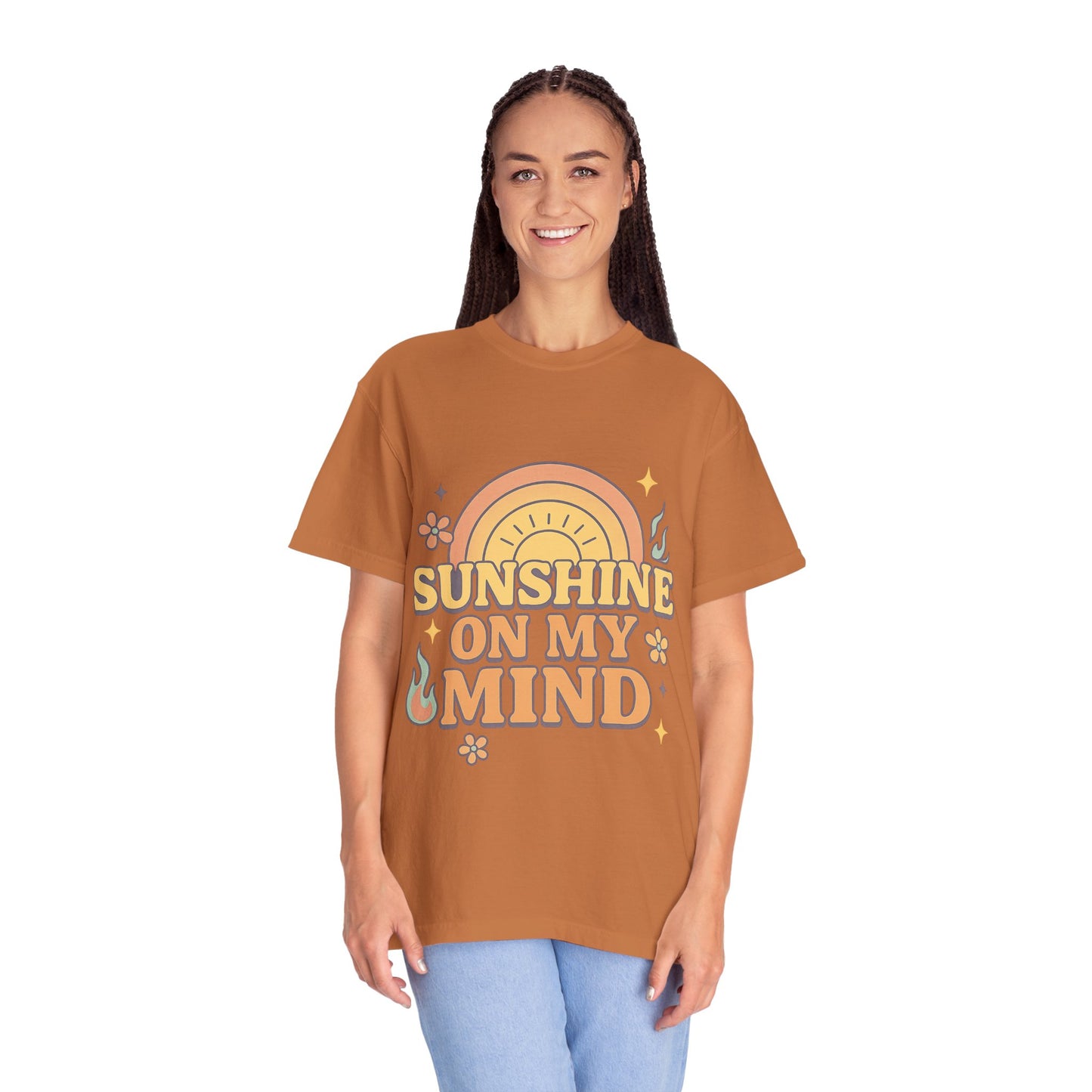Sunshine Mind T-shirt, Unisex Vintage Tee, Perfect Gift for Summer, Relaxed Casual Wear, Gift for Friends