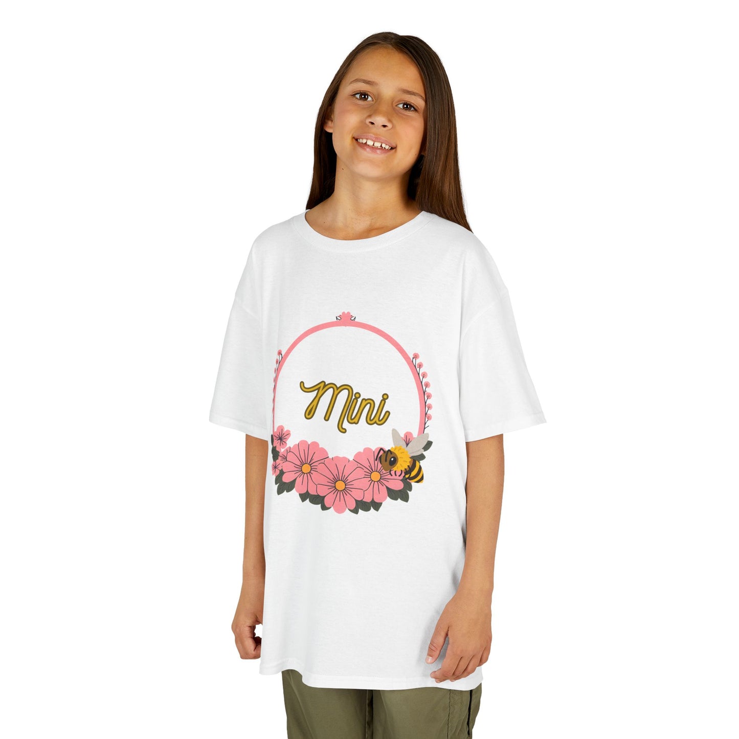 Floral Kids Tee - Mini Bee Design, Children's Shirt, Gift for Little Ones, Spring Outfit, Birthday Celebration