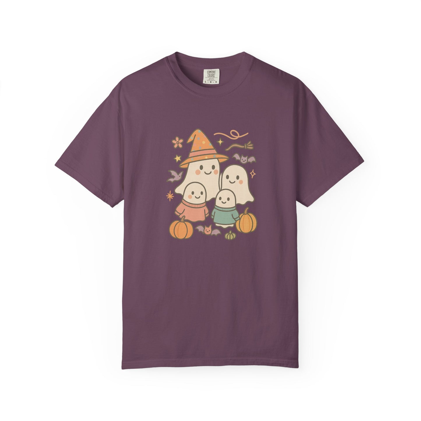 Adorable Halloween Ghost Family Comfort Colors T-Shirt, Cute Fall Tee, Halloween Costume, Unisex Gift, Spooky Season Fun