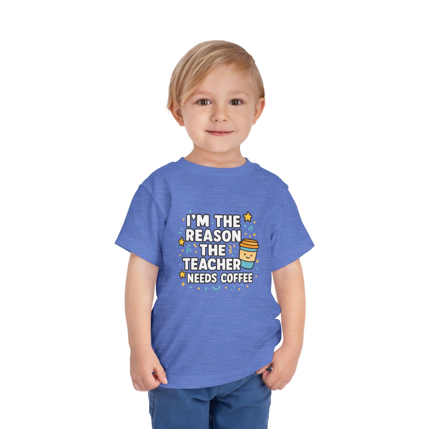 Toddler Teacher Appreciation Tee, Cute Toddler T-Shirt, Gifts for Teachers, Funny Kids Tee, Back to School Outfit, Coffee Lover Shirt