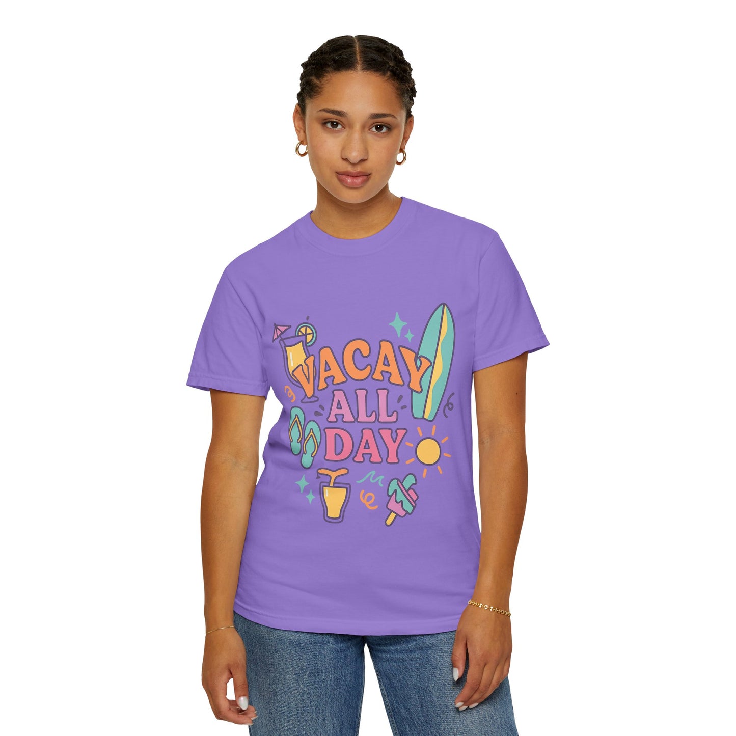 Cool Vacation Vibes T-shirt - Casual Summer Tee, Unisex Apparel, Beach Outfit, Travel Shirt, Fun Gift for Holidays