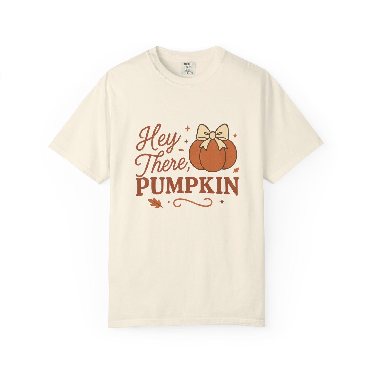 Hey There Pumpkin Comfort Colors T-Shirt, Cozy Autumn Tee for Halloween, Pumpkin Lover Gift, Fall Celebration Top, Seasonal Wear
