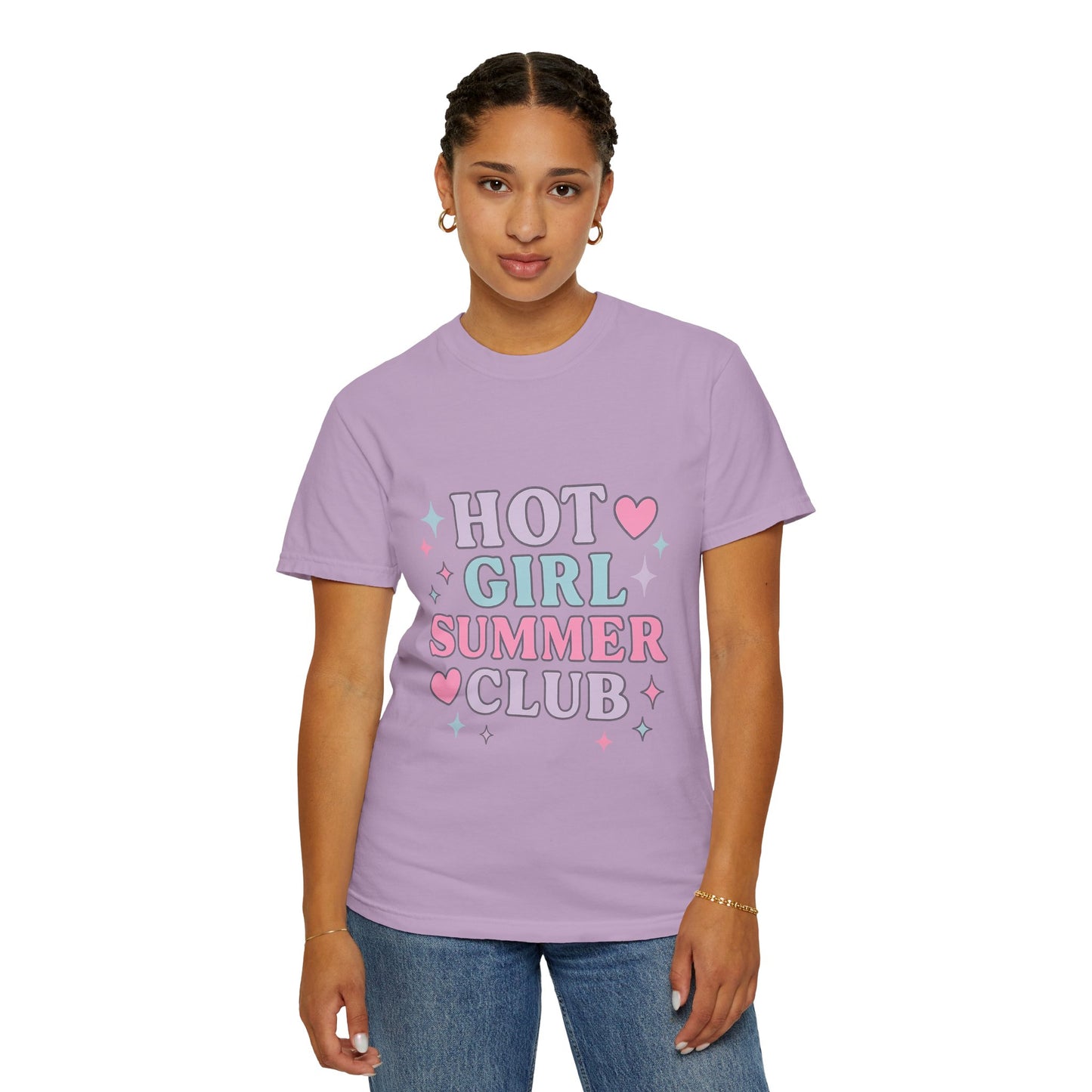Hot Girl Summer Club Comfort Colors T-Shirt, Trendy Summer Tee, Unisex Graphic Shirt, Vibe T-Shirt, Summer Fashion, Casual Outfit, Fun Gift
