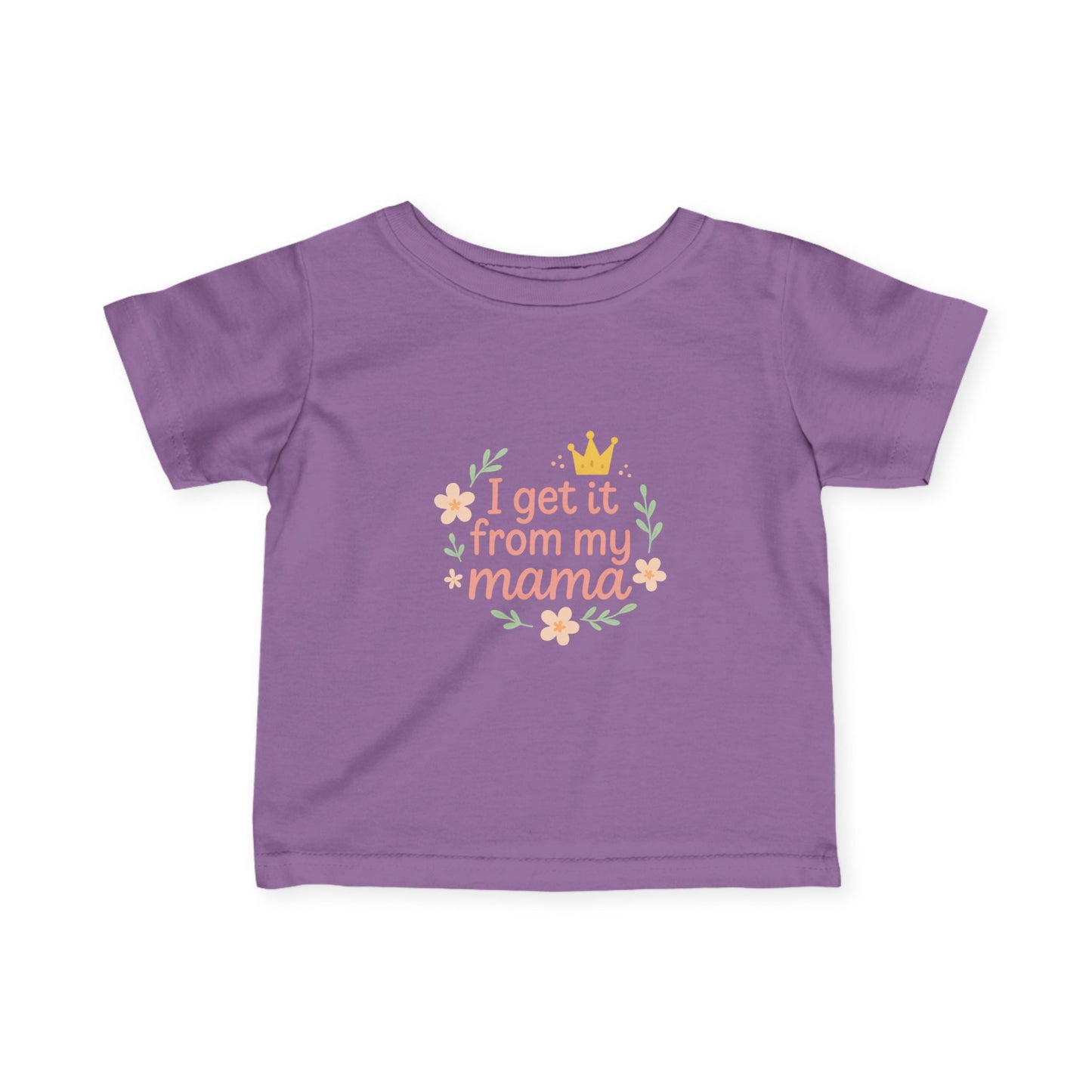 Infant Tee - 'I Get It From My Mama' Cute Baby Shirt, Baby Shower Gift, New Mom Gift, Toddler Clothes, Cute Baby Outfit