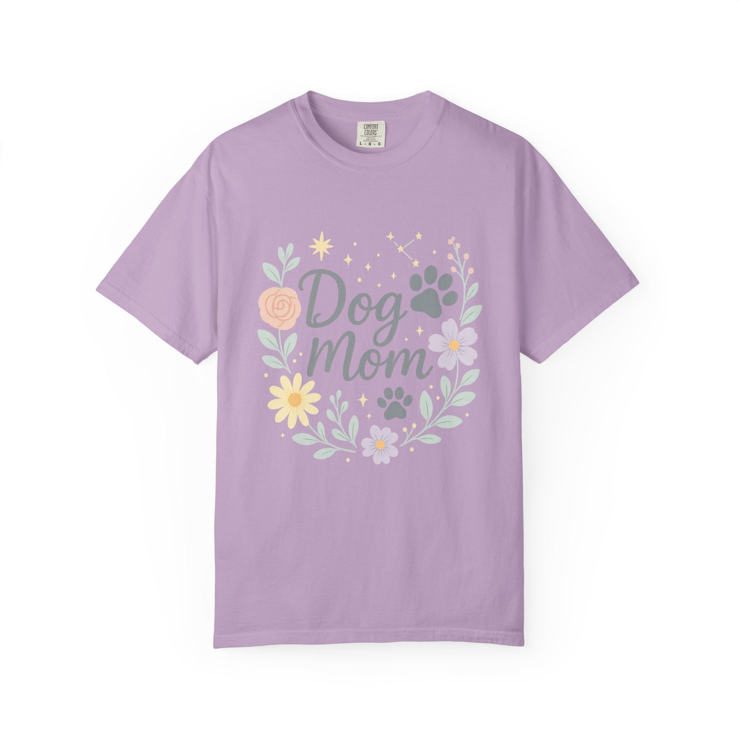 Dog Mom Flower Unisex T-shirt | Cute Pet Lover Tee | Gift for Dog Owners | Animal Lover Apparel | Mother's Day T-shirt