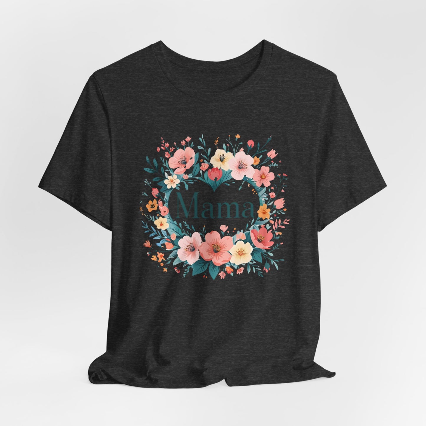 Floral Mama Tee - Perfect Gift for Moms, Mothers Day Shirt, Casual Wear, Birthday Surprise, Family Gathering