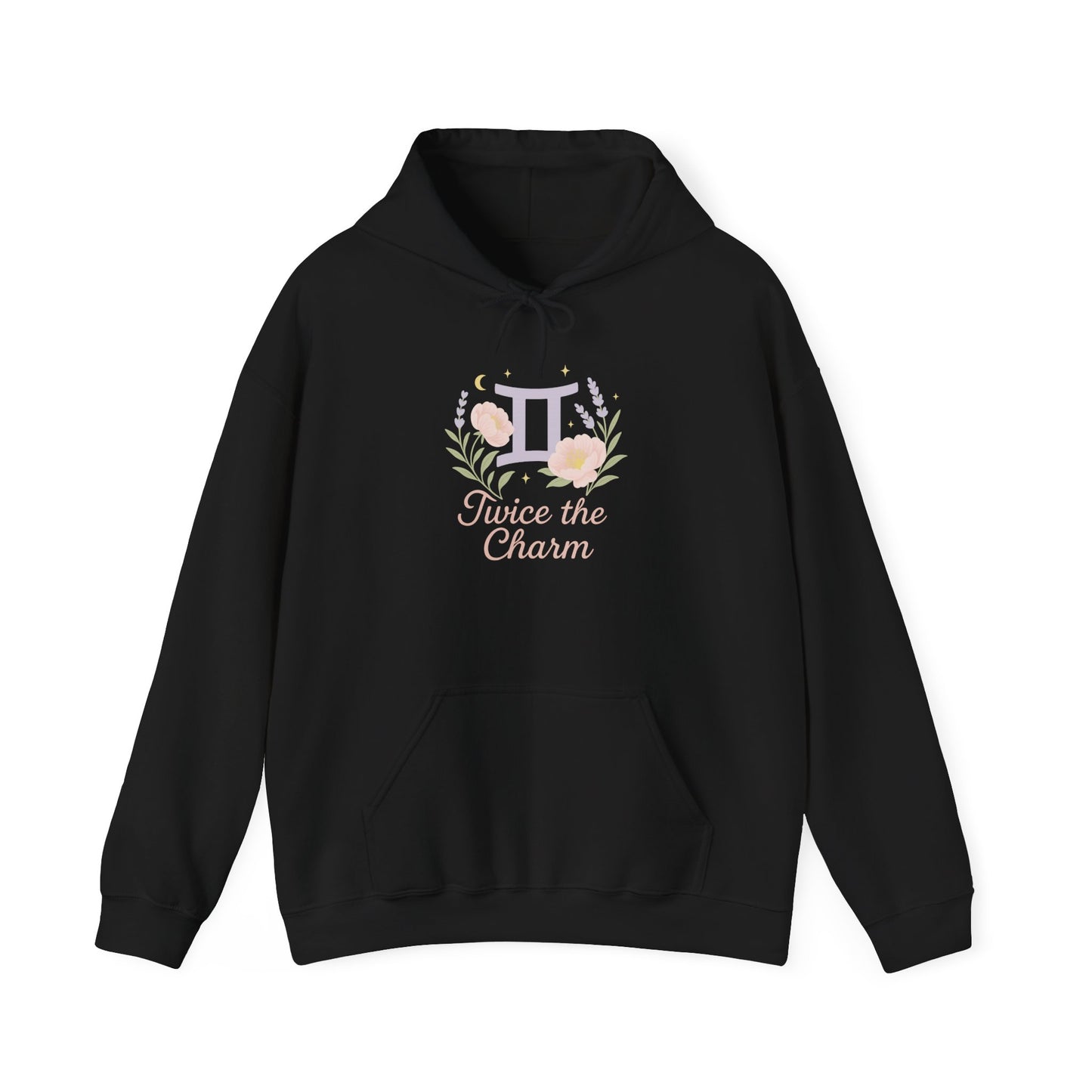 Gemini Zodiac Unisex Hoodie - Geminis Have Twice the Charm, Zodiac Sweatshirt, Astrology Gift, Horoscope Clothing, Star Sign Apparel, Zodiac