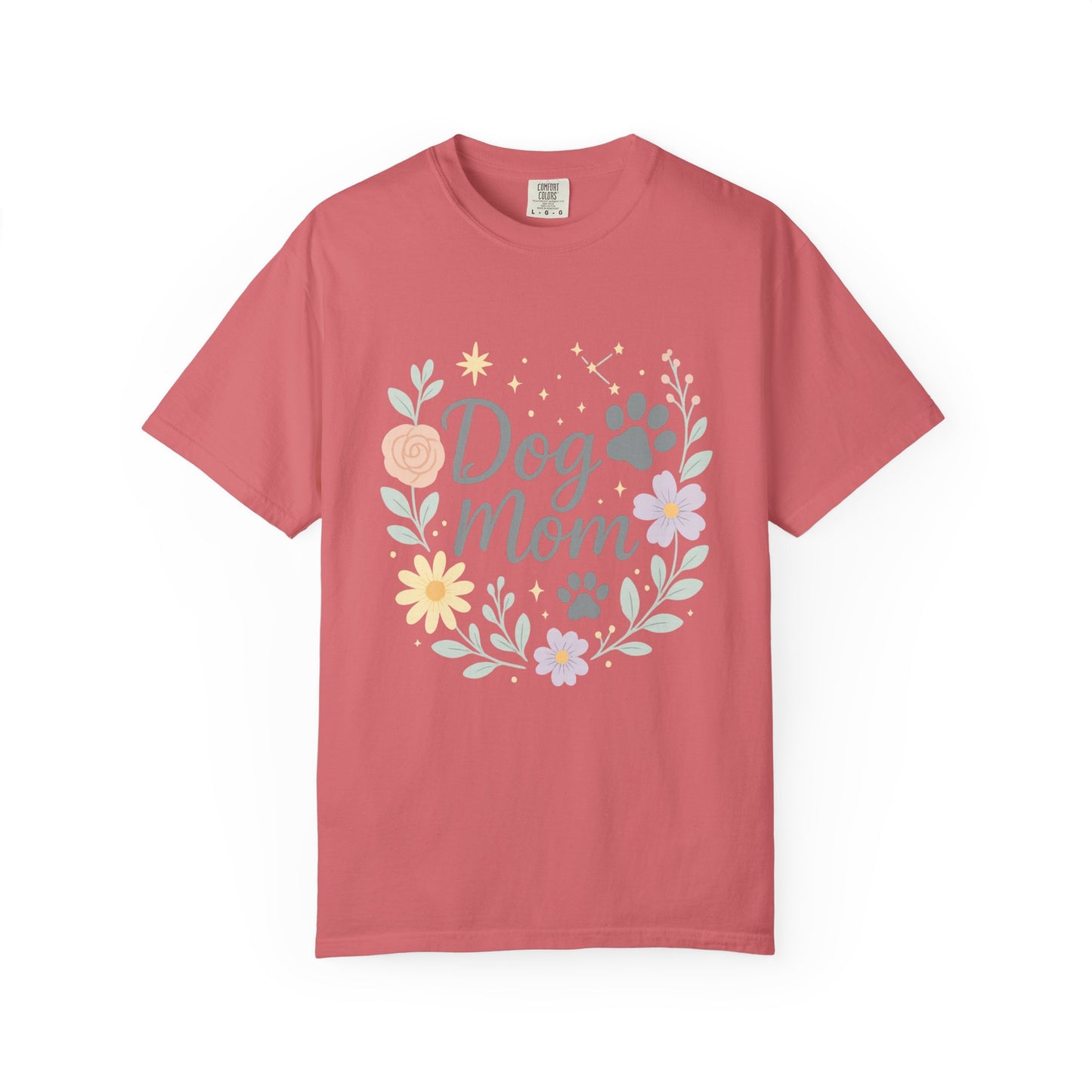 Dog Mom Flower Unisex T-shirt | Cute Pet Lover Tee | Gift for Dog Owners | Animal Lover Apparel | Mother's Day T-shirt
