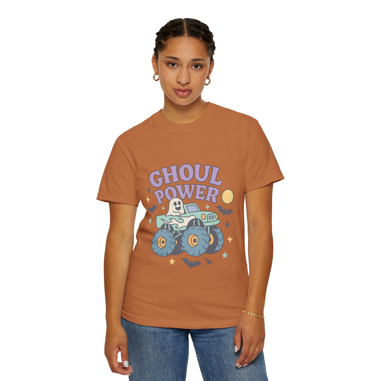 Ghoul Power Monster Truck Comfort Colors T-Shirt | Spooky Halloween Tee | Unisex Gift for Ghost Lovers, Halloween Celebration, Alternative Fashion