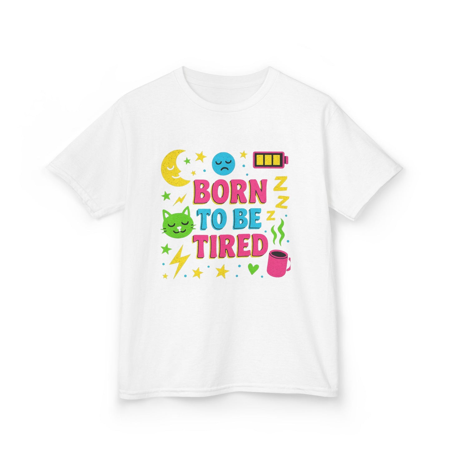 Kids Sleepy Graphic Tee - Perfect for Naptime, Fun Gift for Kids, Birthday Present, Sleepover, and Everyday Wear!