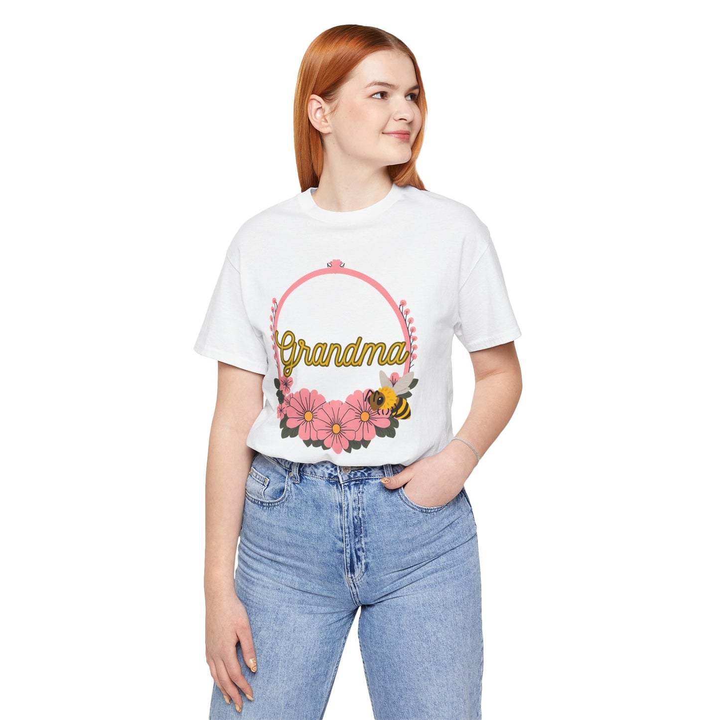 Grandma Floral Bee Shirt