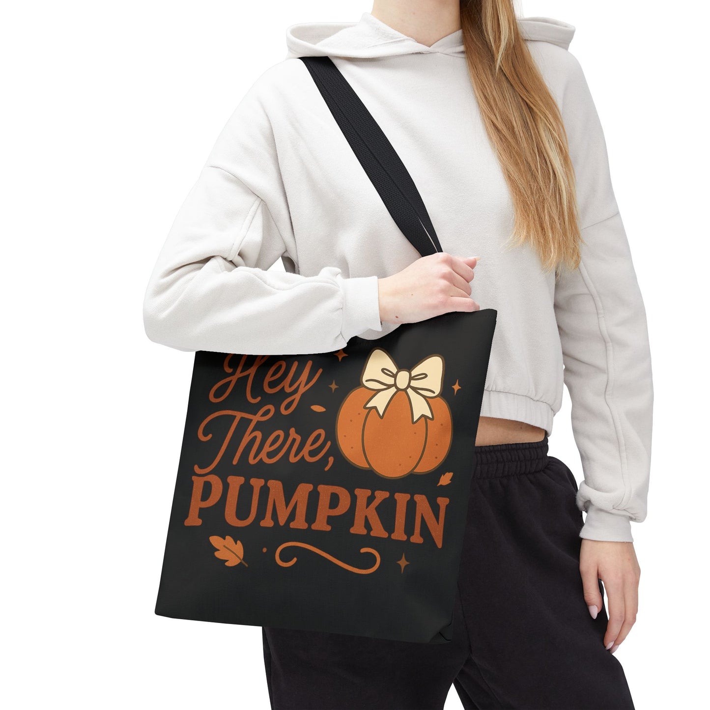 Fall Pumpkin Tote Bag, Hey There Pumpkin Bag, Halloween Tote, Autumn Shopping Bag, Cute Fall Accessory, Seasonal Gift
