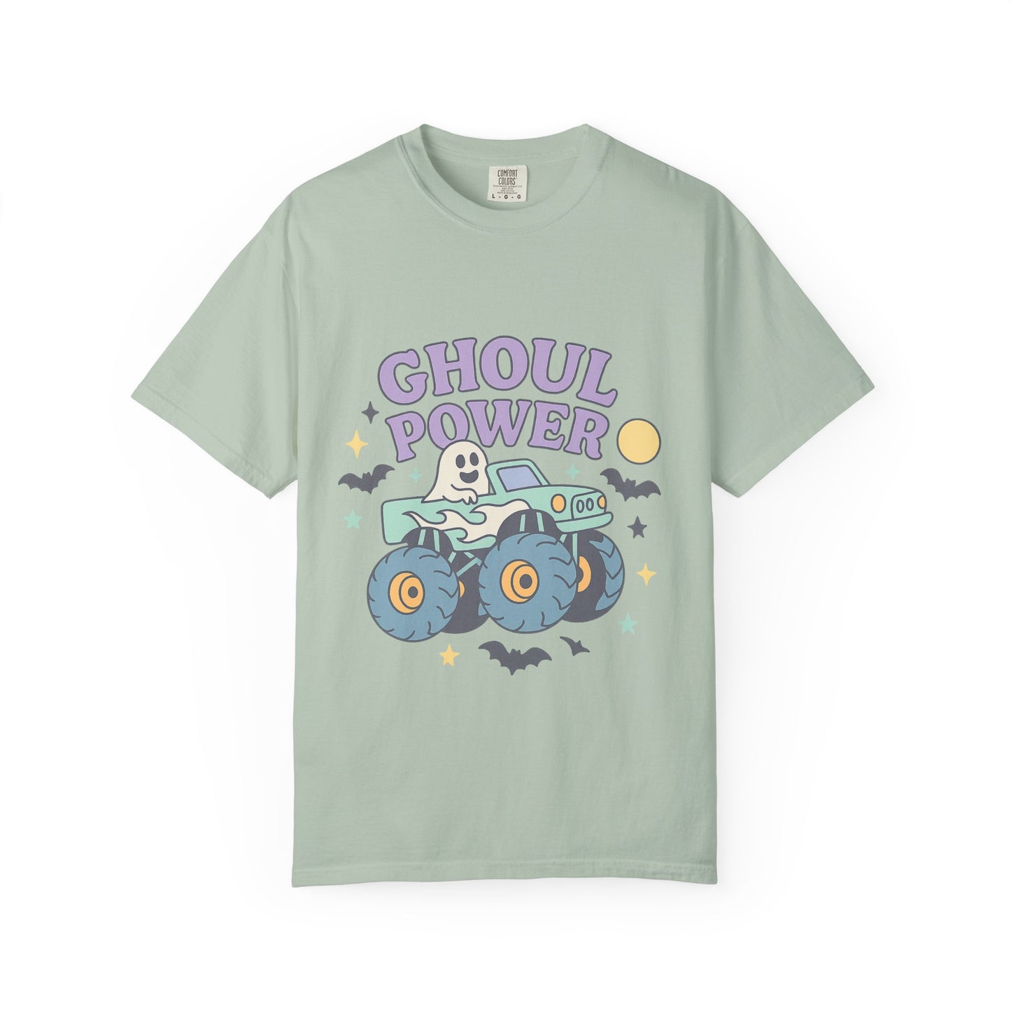 Ghoul Power Monster Truck Comfort Colors T-Shirt | Spooky Halloween Tee | Unisex Gift for Ghost Lovers, Halloween Celebration, Alternative Fashion