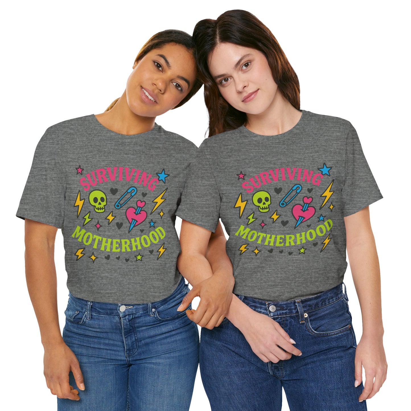 Surviving Motherhood Tee, Funny Mom Shirt, Gift for New Moms, Mother's Day Tee, Cute Graphic T-Shirt, Unisex Casual Wear