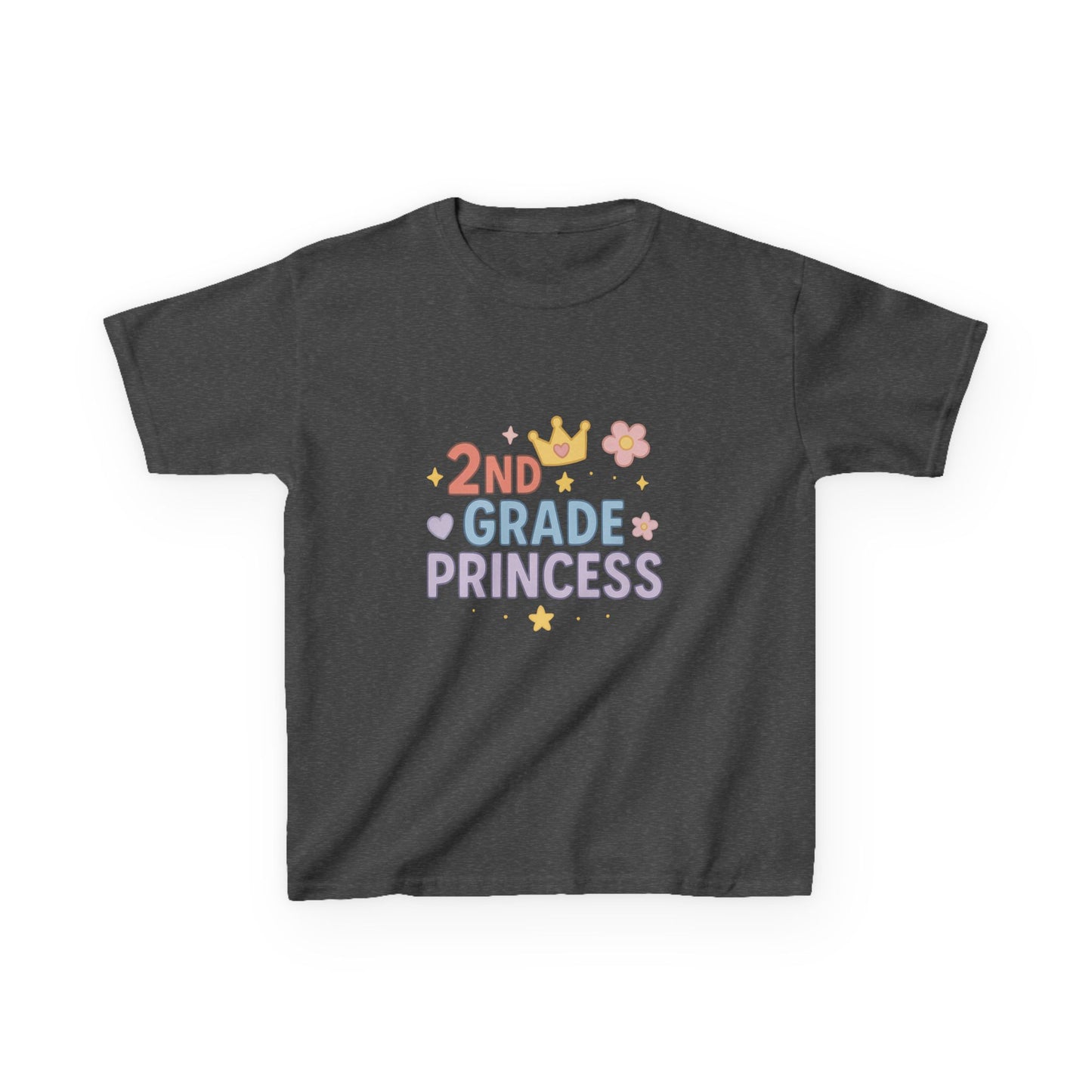 Kids 2nd Grade Princess Tee - Cute Cotton Kids T-Shirt, Birthday Gift, Back to School, Princess Lover Gift, Funny Kids T-Shirt
