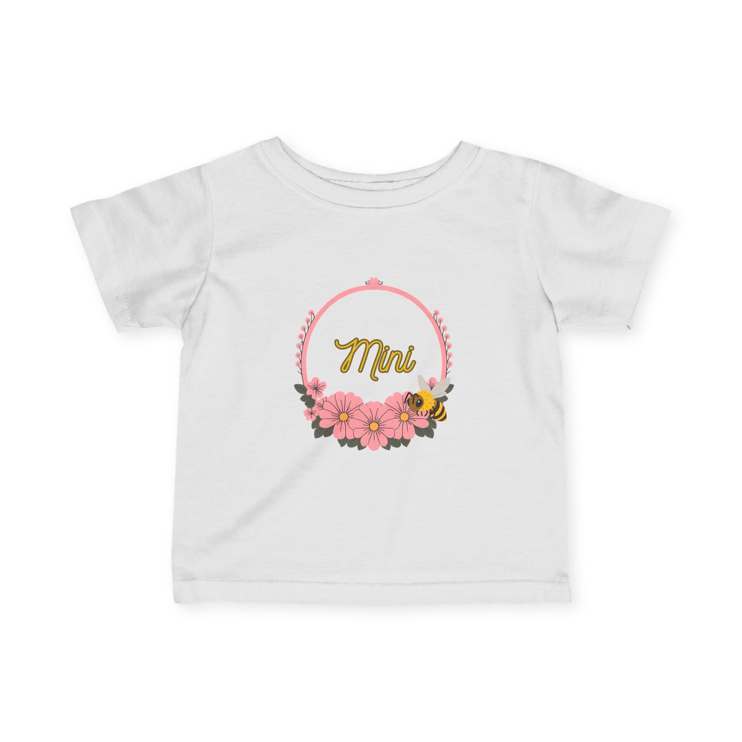 Floral Mini Baby Tee, Infant T-Shirt, Baby Shower Gift, Cute Toddler Shirt, Spring Fashion for Kids