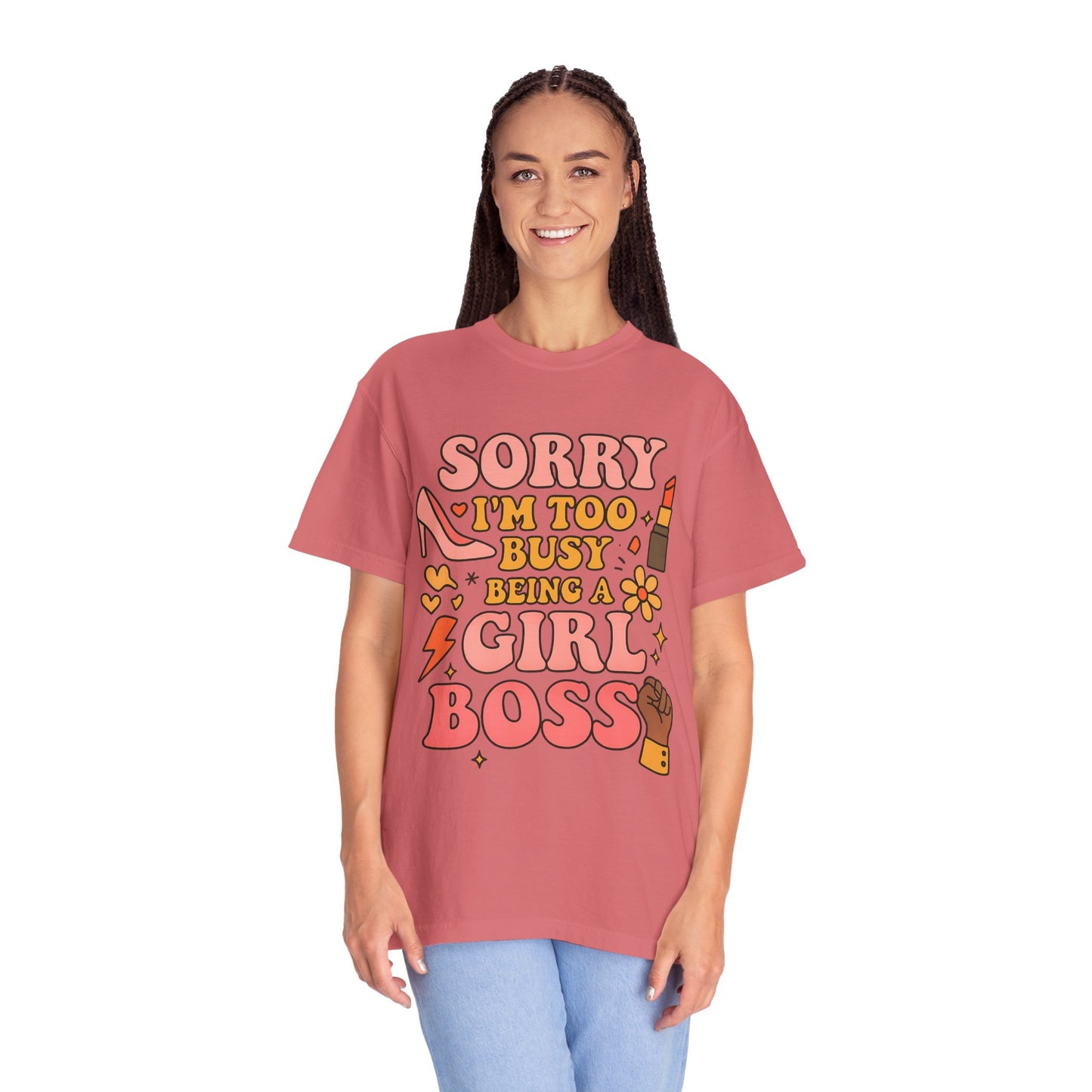 Empowering Girl Boss Comfort Colors T-Shirt, Unisex Motivational Tee, Cute Gift for Her, Boss Babe Apparel, Women's Empowerment Shirt