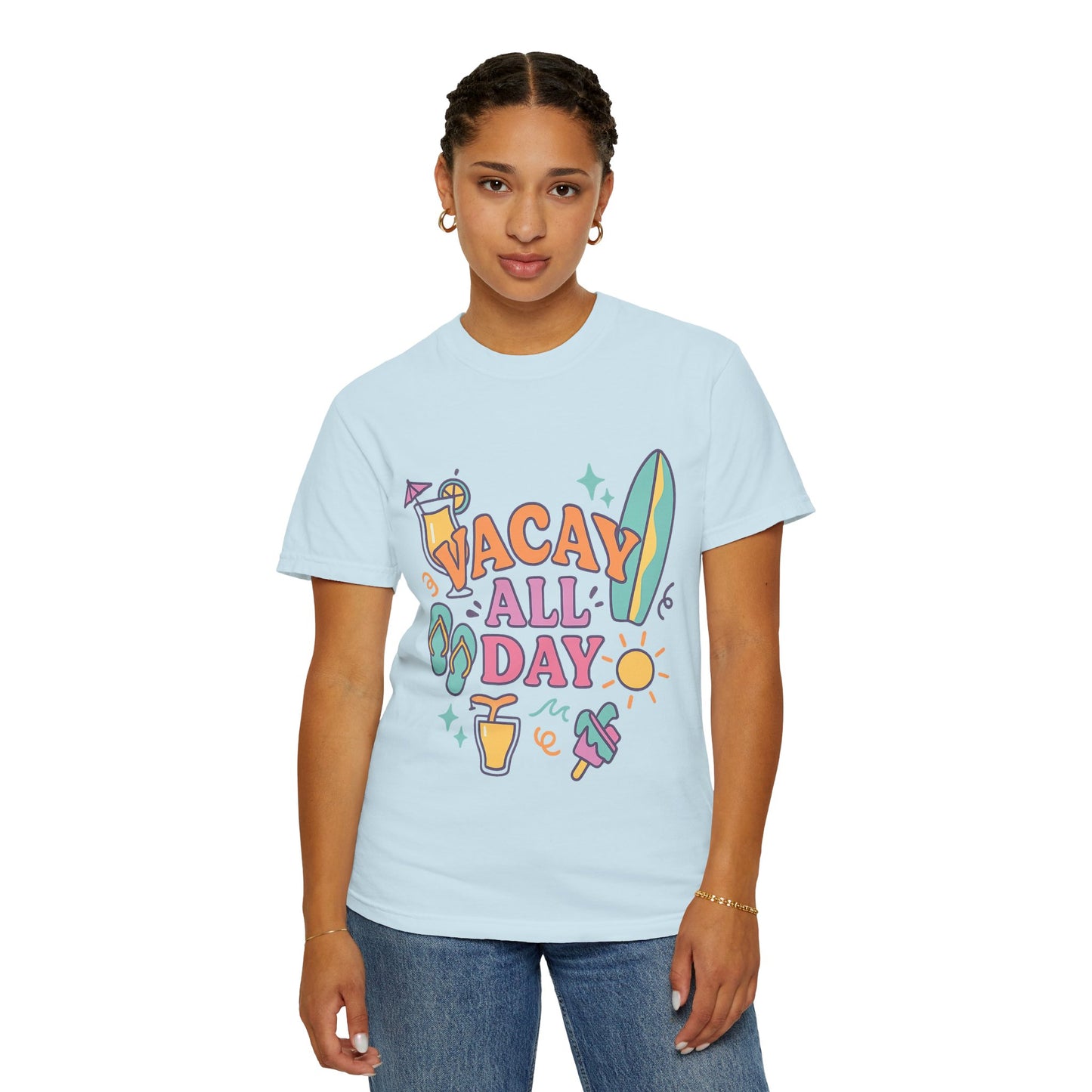 Cool Vacation Vibes T-shirt - Casual Summer Tee, Unisex Apparel, Beach Outfit, Travel Shirt, Fun Gift for Holidays