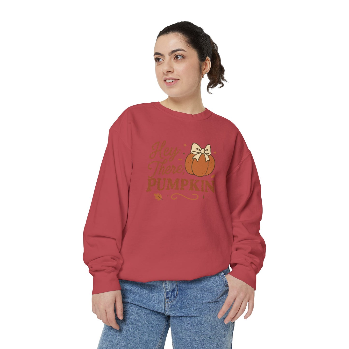 Hey There Pumpkin Comfort Colors Sweatshirt, Fall Fashion, Halloween Gift, Cozy Autumn Wear, Unisex Sweatshirt, Gift for Her