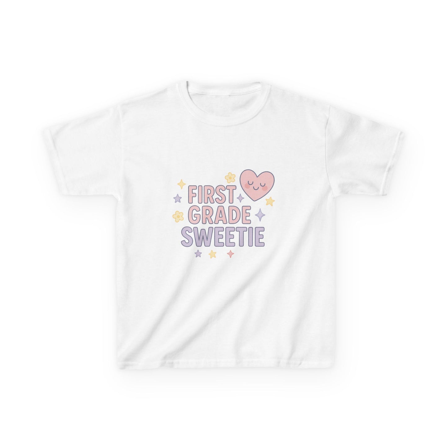 First Grade Sweetie Kids Tee - Cute Youth Cotton Shirt, Back to School Outfit, Children’s Gift, Birthday Gift, Classroom Apparel
