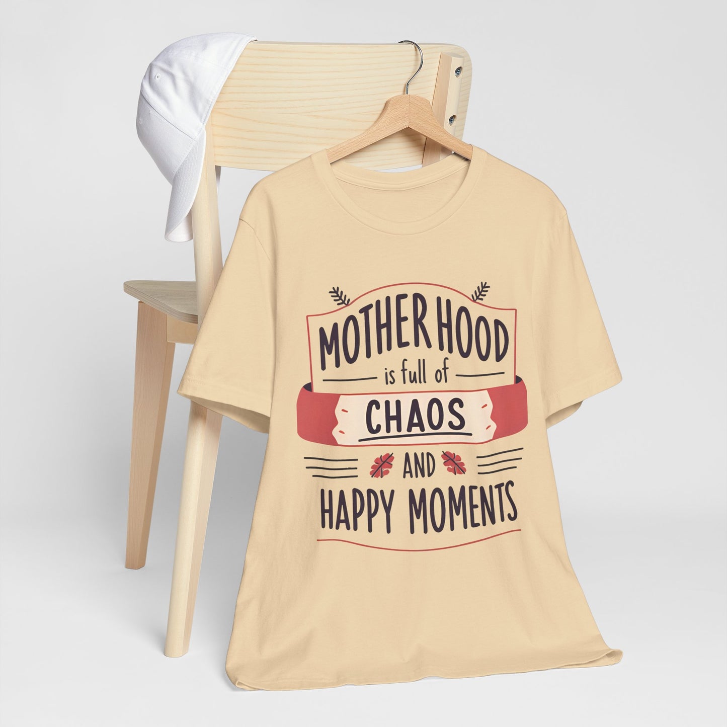Motherhood Chaos Short Sleeve Tee, Funny Mom T-Shirt, Gift for Moms, Parenting Humor Shirt, Casual Wear, Mother's Day Gift