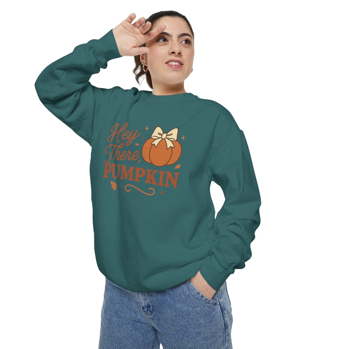 Hey There Pumpkin Comfort Colors Sweatshirt, Fall Fashion, Halloween Gift, Cozy Autumn Wear, Unisex Sweatshirt, Gift for Her