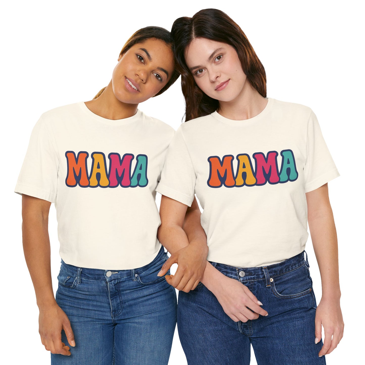 Colorful Mama Tee, Fun Mom T-Shirt, Gift for Mother's Day, Comfortable Unisex Shirt, Family Gathering Apparel, Casual Wear