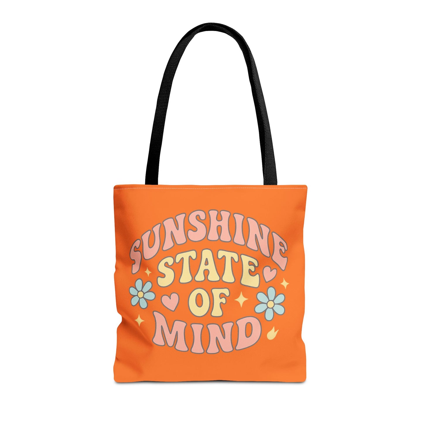 Sunshine State of Mind Tote Bag, Eco-Friendly Beach Bag, Summer Vibes, Gift for Friends, Casual Everyday Carryall, Fun Colorful Accessories