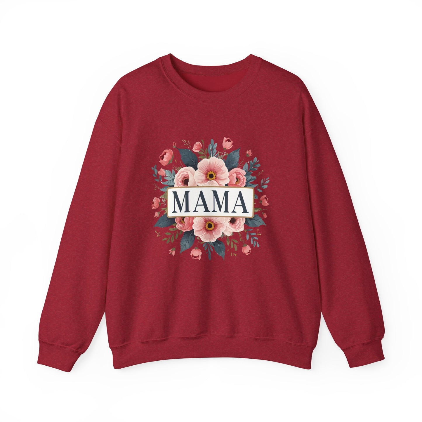 Floral Mama Sweatshirt, Mother's Day Gift, Cozy Sweatshirt, Unisex Crewneck, Floral Sweatshirt for Moms, Spring Fashion