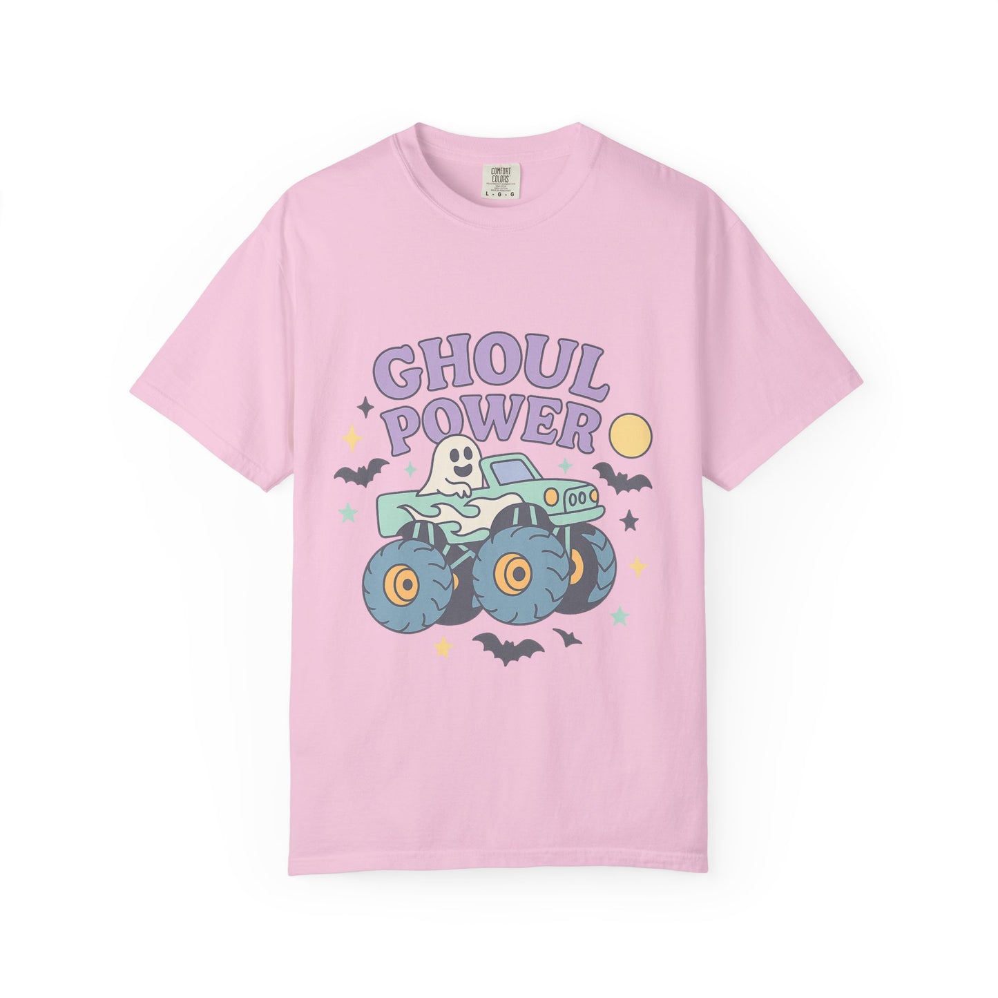 Ghoul Power Monster Truck Comfort Colors T-Shirt | Spooky Halloween Tee | Unisex Gift for Ghost Lovers, Halloween Celebration, Alternative Fashion