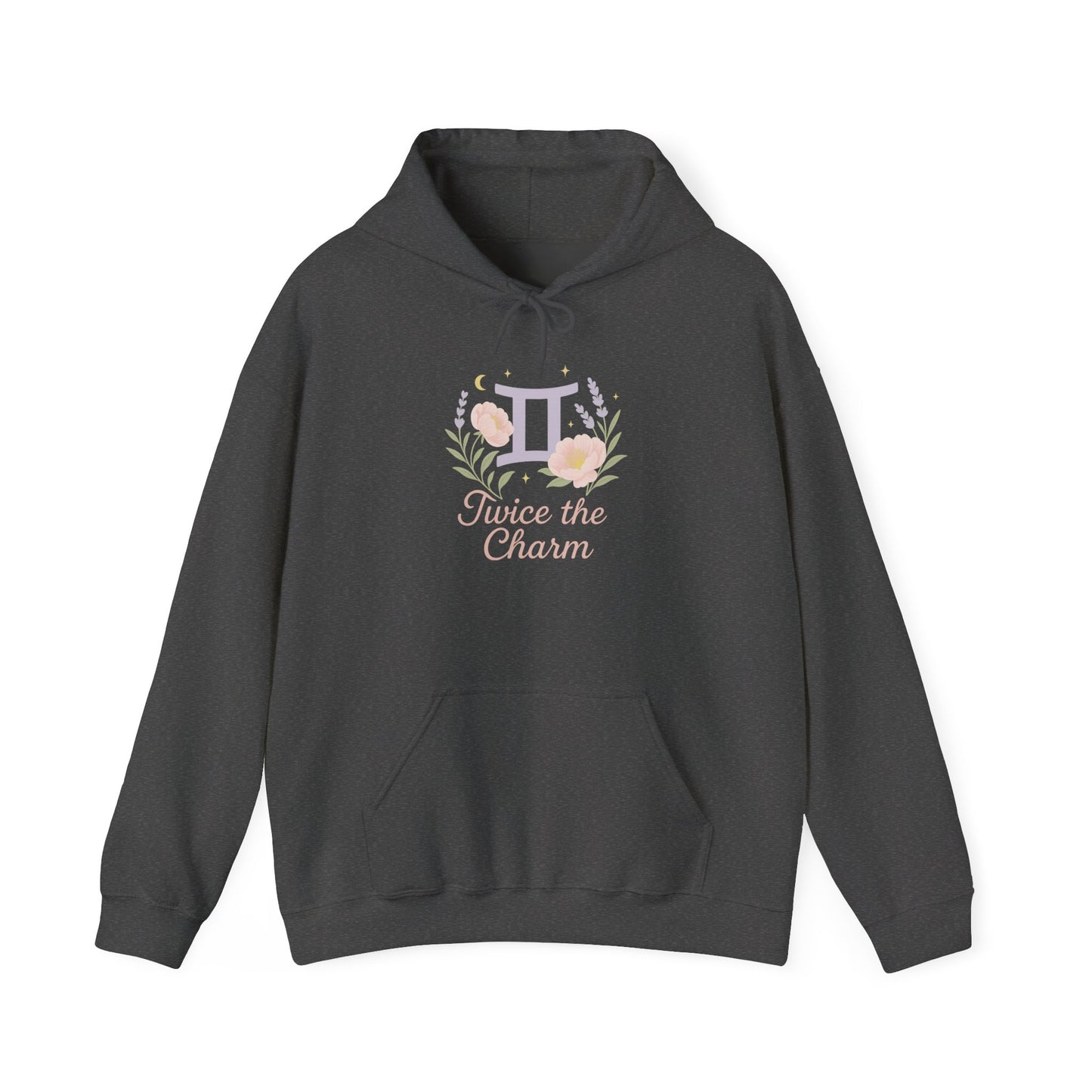 Gemini Zodiac Unisex Hoodie - Geminis Have Twice the Charm, Zodiac Sweatshirt, Astrology Gift, Horoscope Clothing, Star Sign Apparel, Zodiac