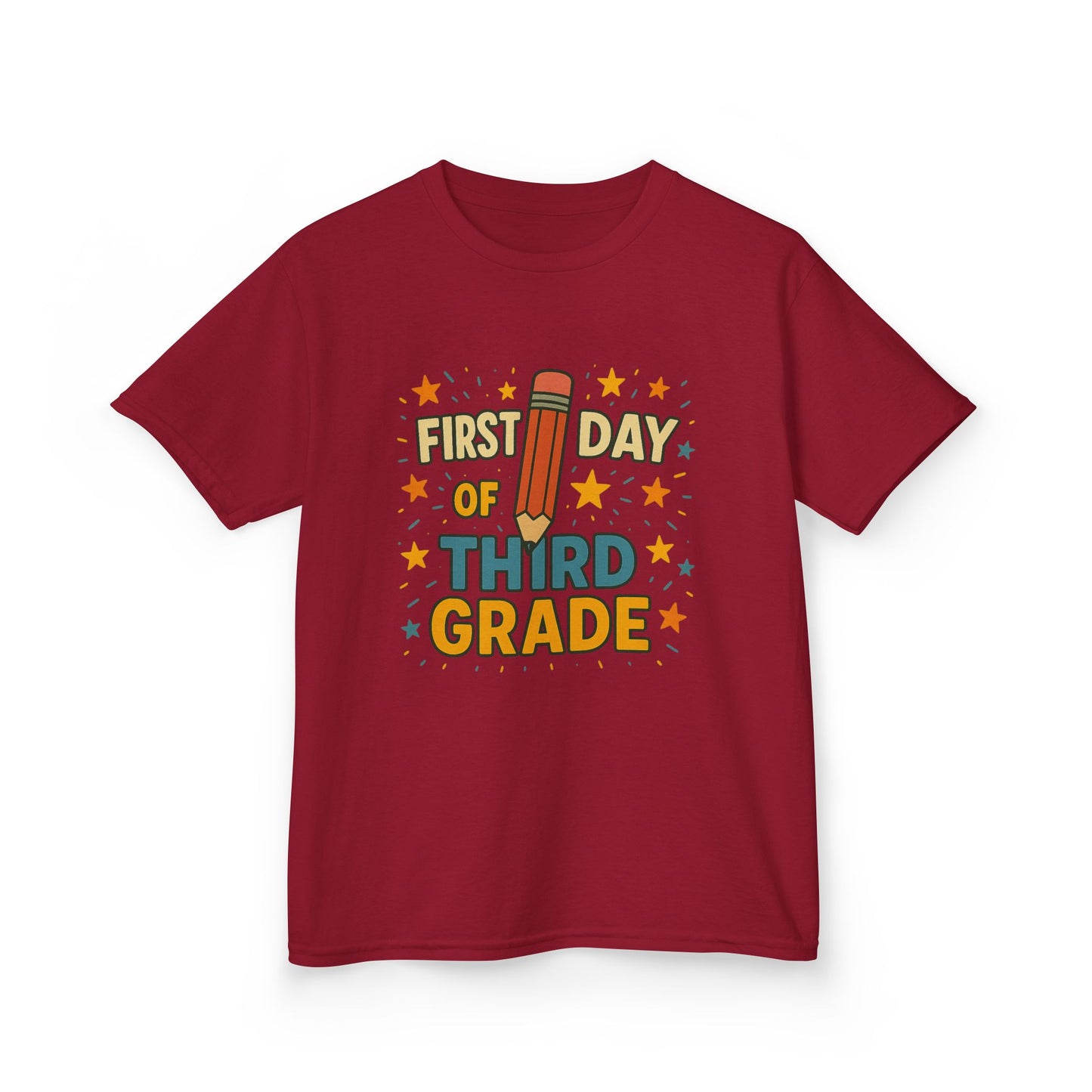 Kids First Day of Third Grade Tee, Back to School Shirt, Teacher Gift, Fun Kids Tee, School Celebration Apparel