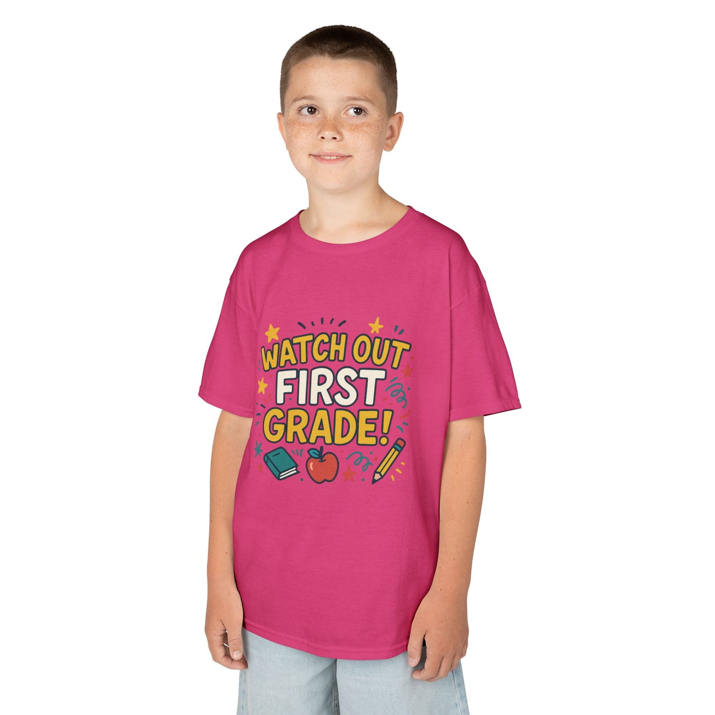 Kids First Grade Tee, Fun Kids Shirt, Back to School Tee, Motivational Kids T-Shirt, Gift for Young Students, Classroom Apparel