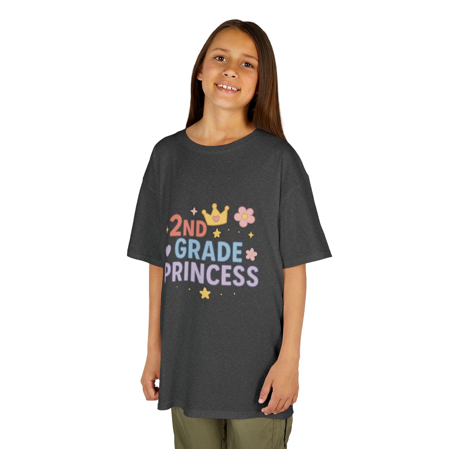 Kids 2nd Grade Princess Tee - Cute Cotton Kids T-Shirt, Birthday Gift, Back to School, Princess Lover Gift, Funny Kids T-Shirt