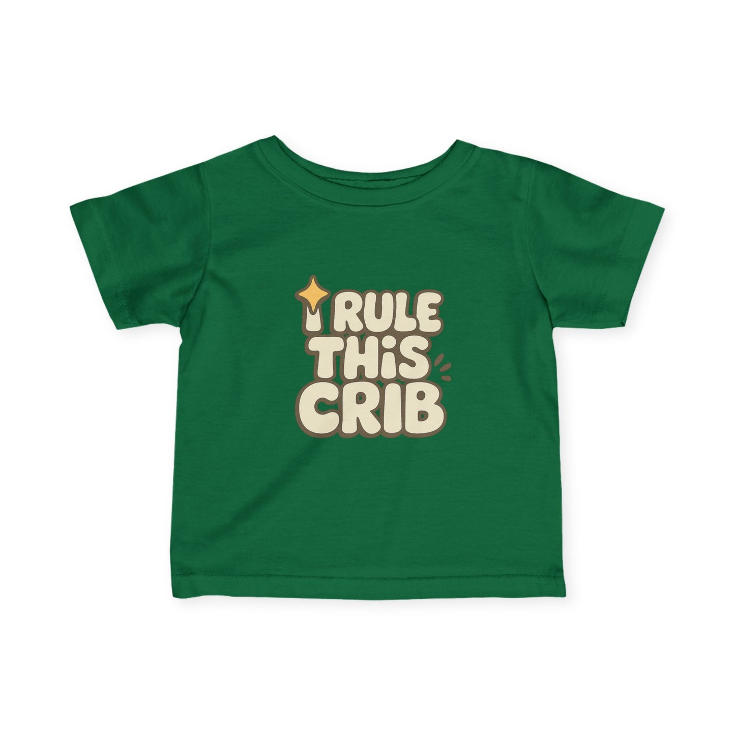 Funny Infant Tee, I Rule This Crib Shirt, Baby Gift, Cute Toddler Clothing, Newborn Outfit, Baby Shower Present, Kids Fashion