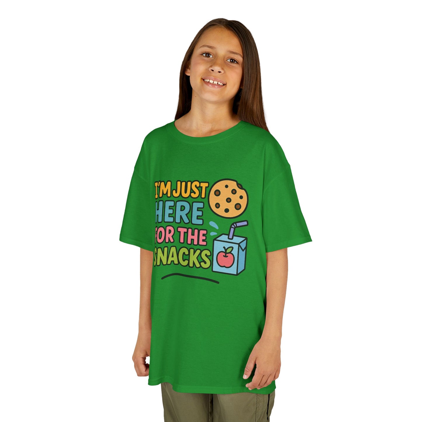 Kids Snack Time Tee - Fun Kids T-Shirt, Cute Cotton Tee, Snack Lover Gift, Funny Kids Apparel, Birthday Gift for Kids
