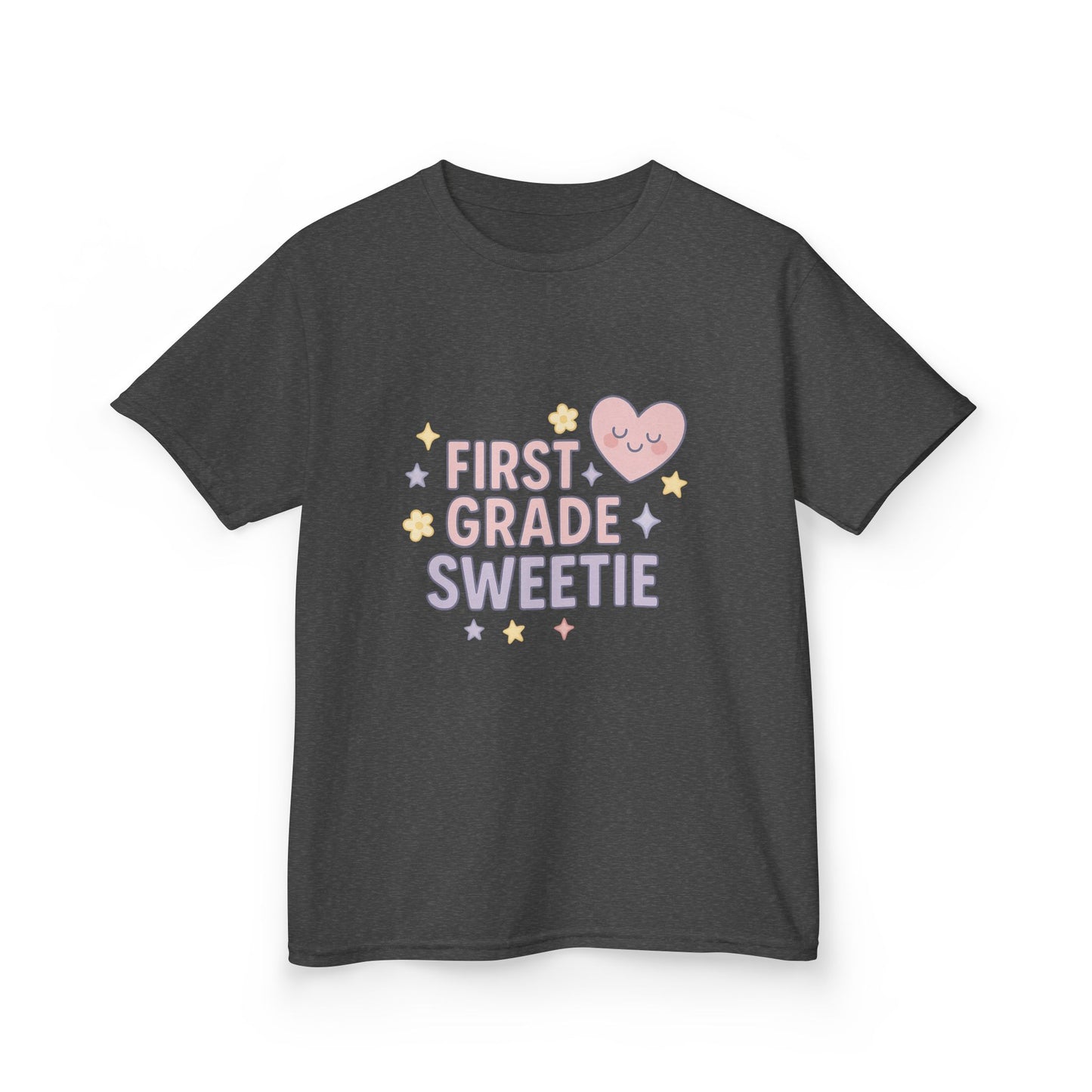 First Grade Sweetie Kids Tee - Cute Youth Cotton Shirt, Back to School Outfit, Children’s Gift, Birthday Gift, Classroom Apparel