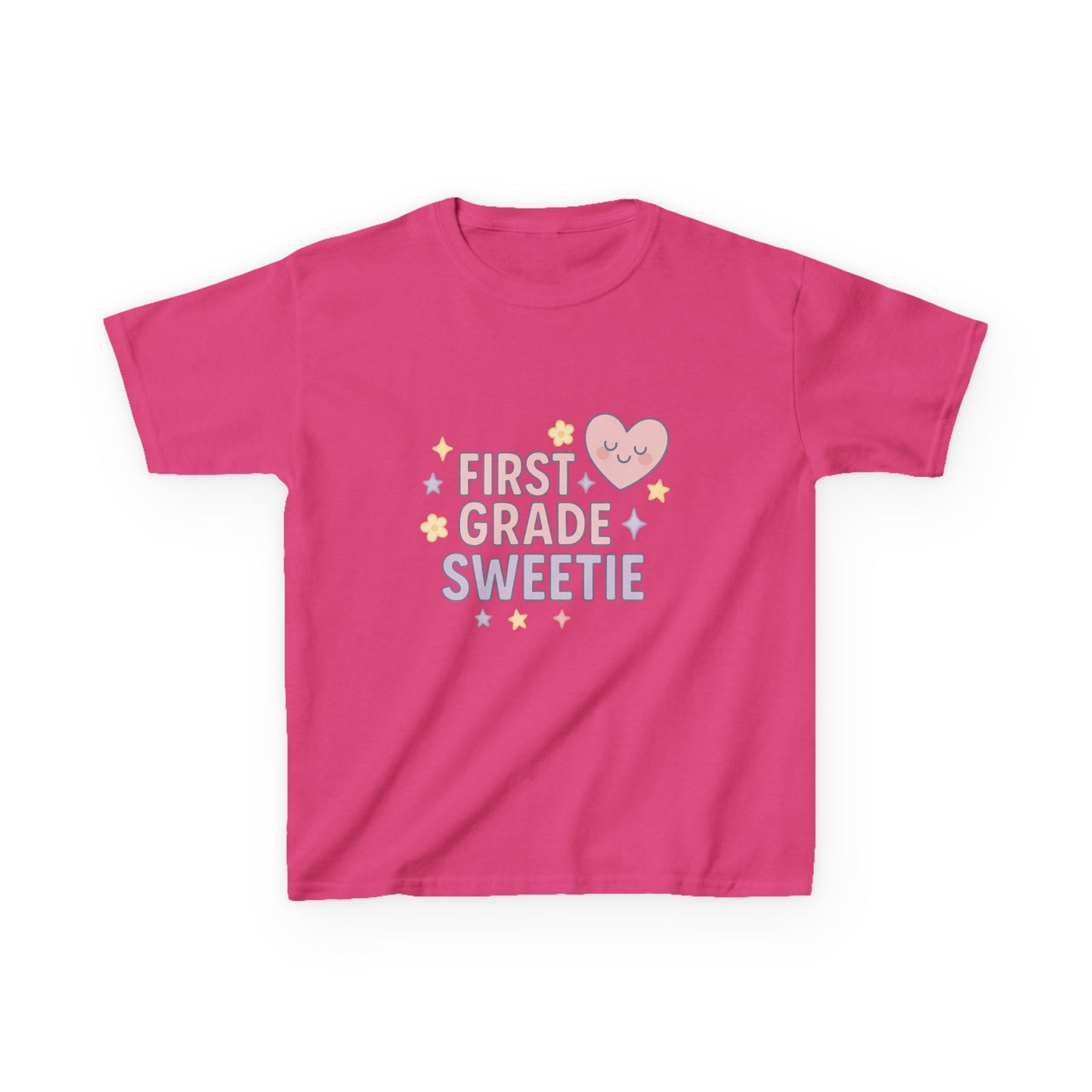 First Grade Sweetie Kids Tee - Cute Youth Cotton Shirt, Back to School Outfit, Children’s Gift, Birthday Gift, Classroom Apparel