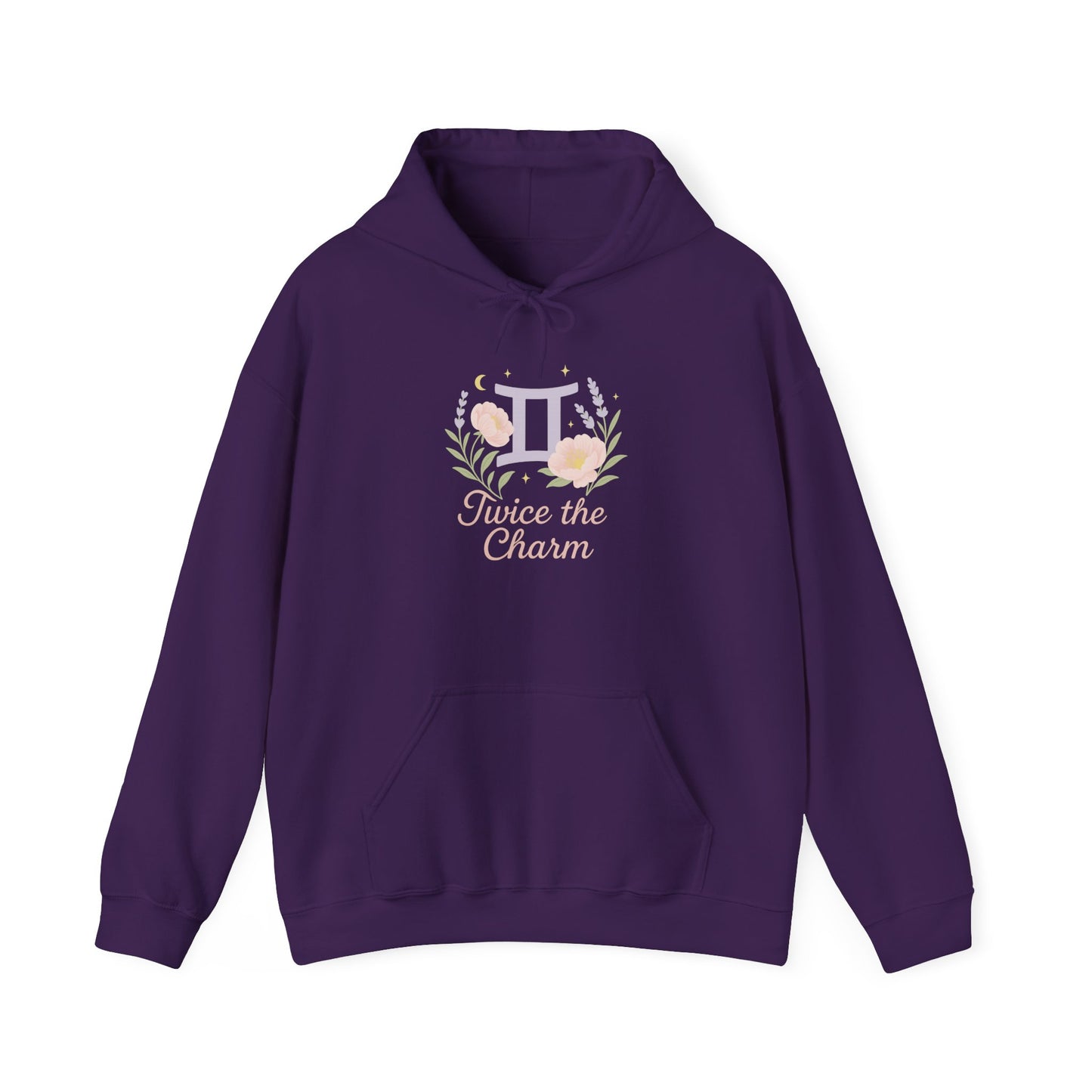 Gemini Zodiac Unisex Hoodie - Geminis Have Twice the Charm, Zodiac Sweatshirt, Astrology Gift, Horoscope Clothing, Star Sign Apparel, Zodiac