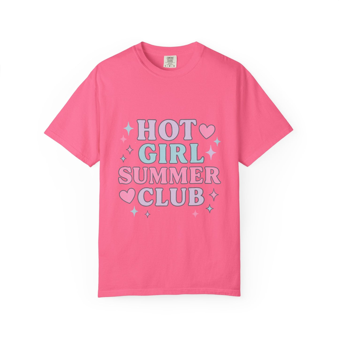Hot Girl Summer Club Comfort Colors T-Shirt, Trendy Summer Tee, Unisex Graphic Shirt, Vibe T-Shirt, Summer Fashion, Casual Outfit, Fun Gift
