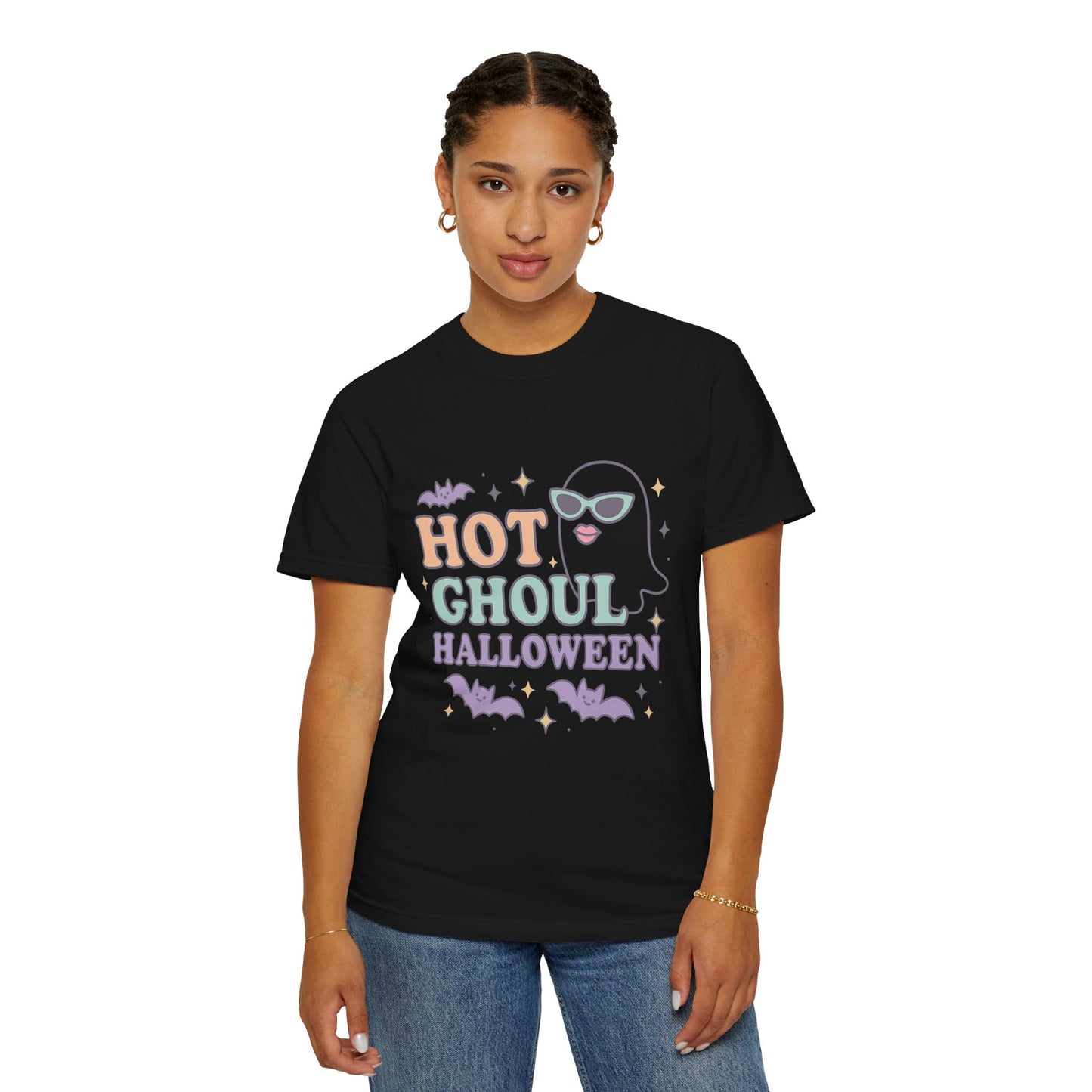 Spooky Cool Comfort Colors T-shirt, Halloween T-shirt, Ghost Shirt, Unisex Halloween Apparel, Cute Halloween Outfit, October Fashion