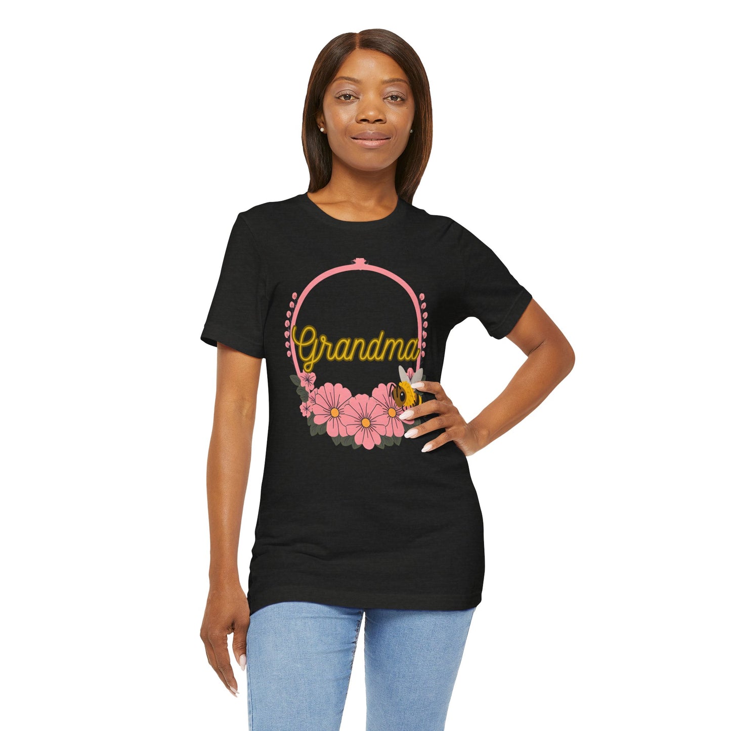 Grandma Floral Bee Shirt
